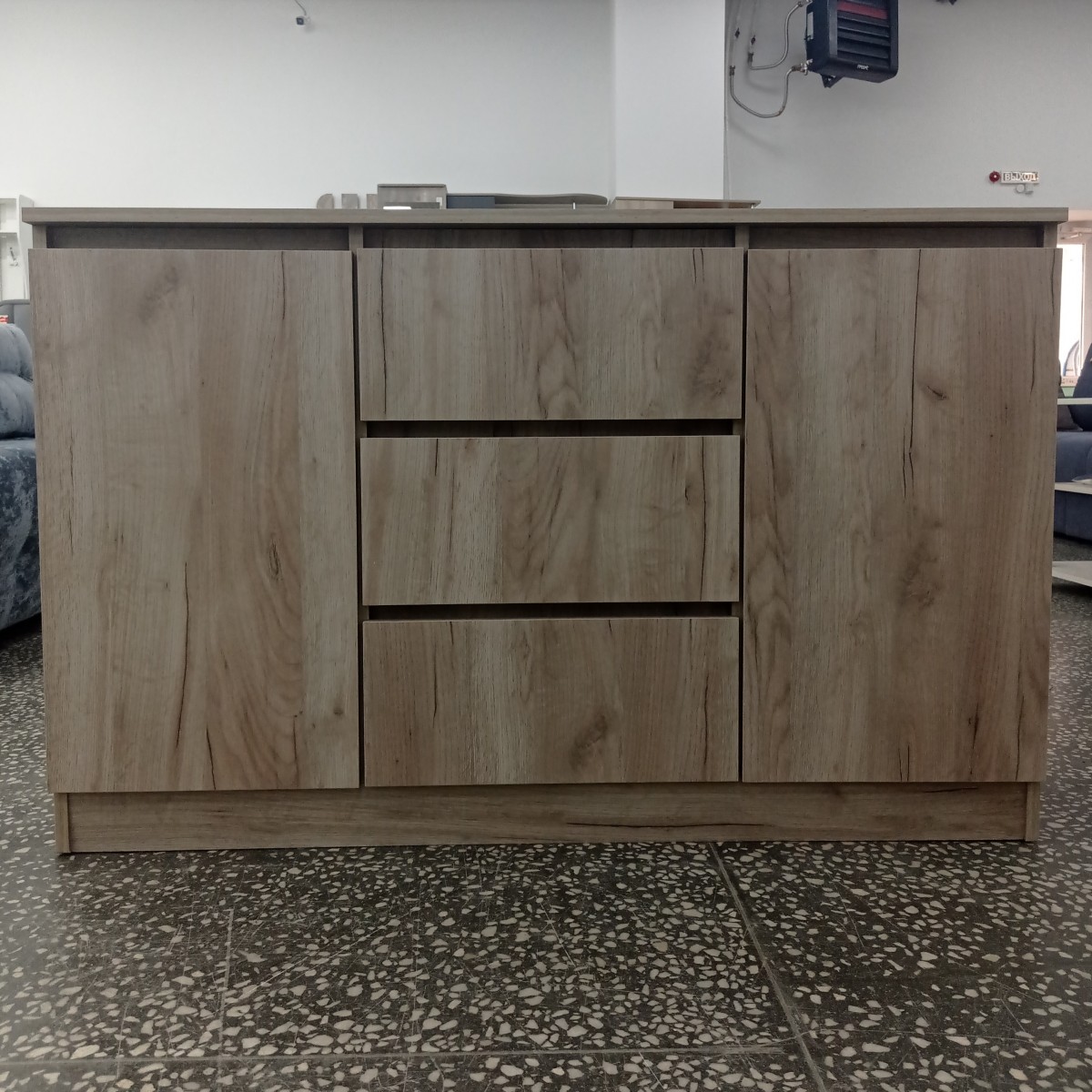 КОМОД "НОРД" №3 (ДУБ КРАФТ СЕРЫЙ)