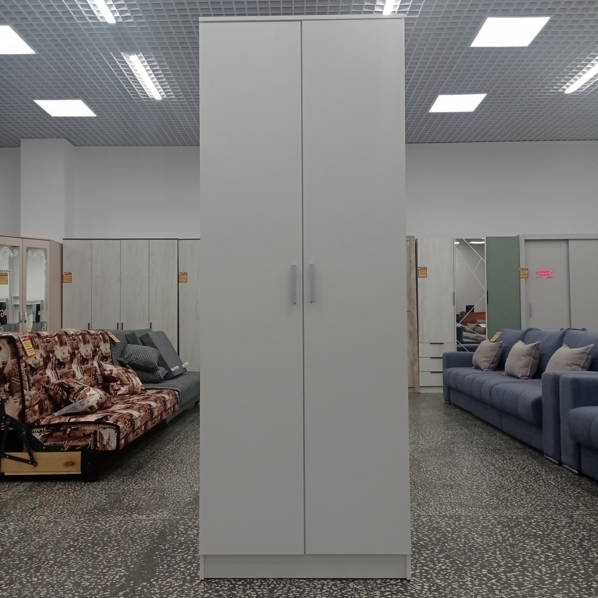 ШКАФ ПЛАТЯНОЙ 2-ХСТВОРЧАТЫЙ (БЕЛЫЙ)