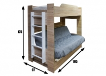 КРОВАТЬ 2х ярус "БОННЕЛЬ" ДВУХЯРУСНАЯ 2 КРОВАТЬ 2х ярус "БОННЕЛЬ" ДВУХЯРУСНАЯ 2