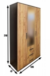 Шкаф 3х-створчатый "Бэлла" 0