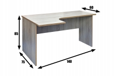СТОЛ ОФИСНЫЙ УГЛОВОЙ L 0
