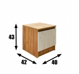 ТУМБА ПРИКРОВАТНАЯ  ТБ-122 "МАРЧЕЛ" 1